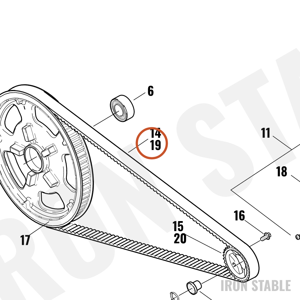 Harley-Davidson Belt, Drive, Secondary, Rr/152t, 1 Wi