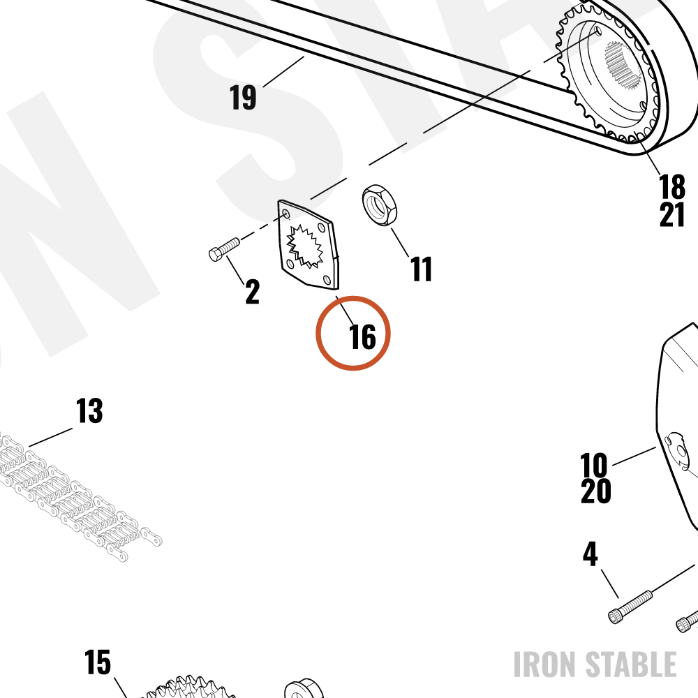 Harley-Davidson Plate, Retention, Sprkt