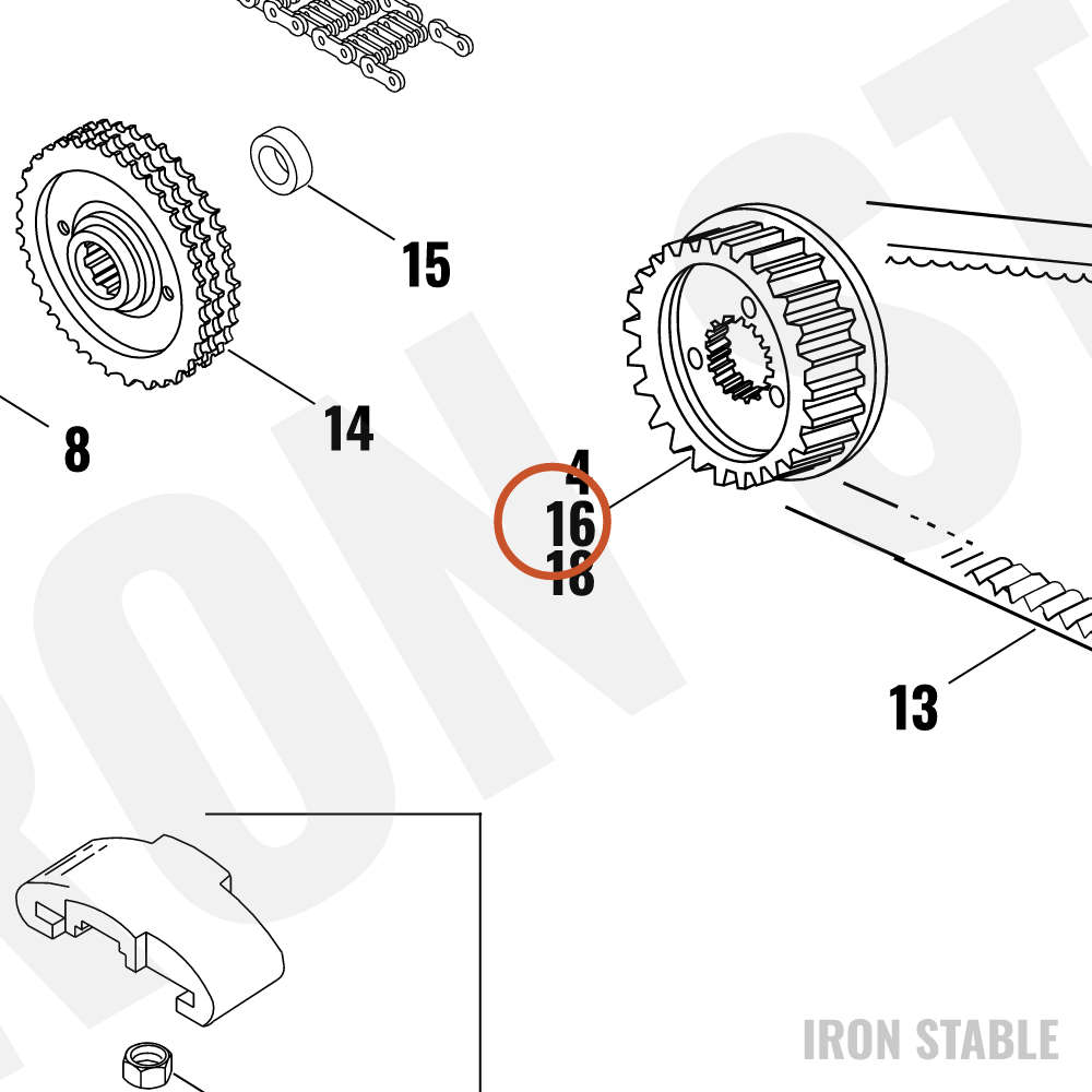 Harley-Davidson Sprocket Assembly, 27t, Trans