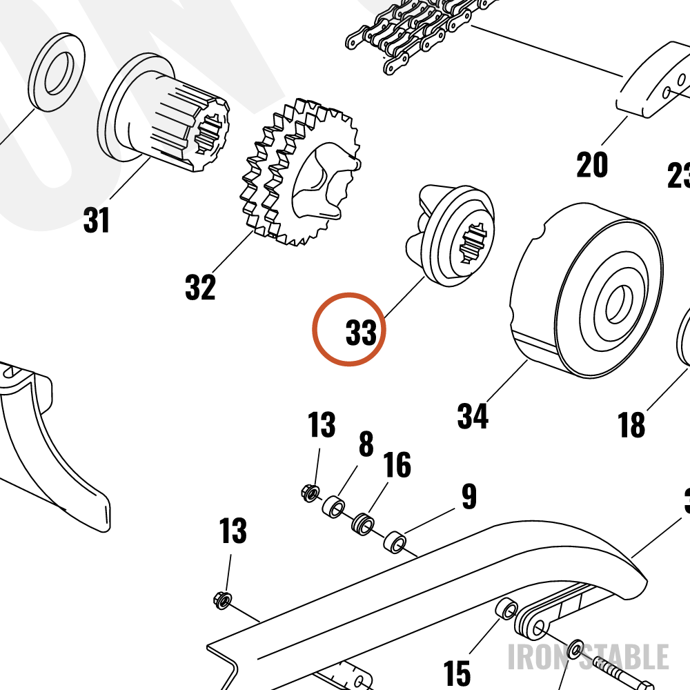 Harley-Davidson Sprocket, Cshft, X