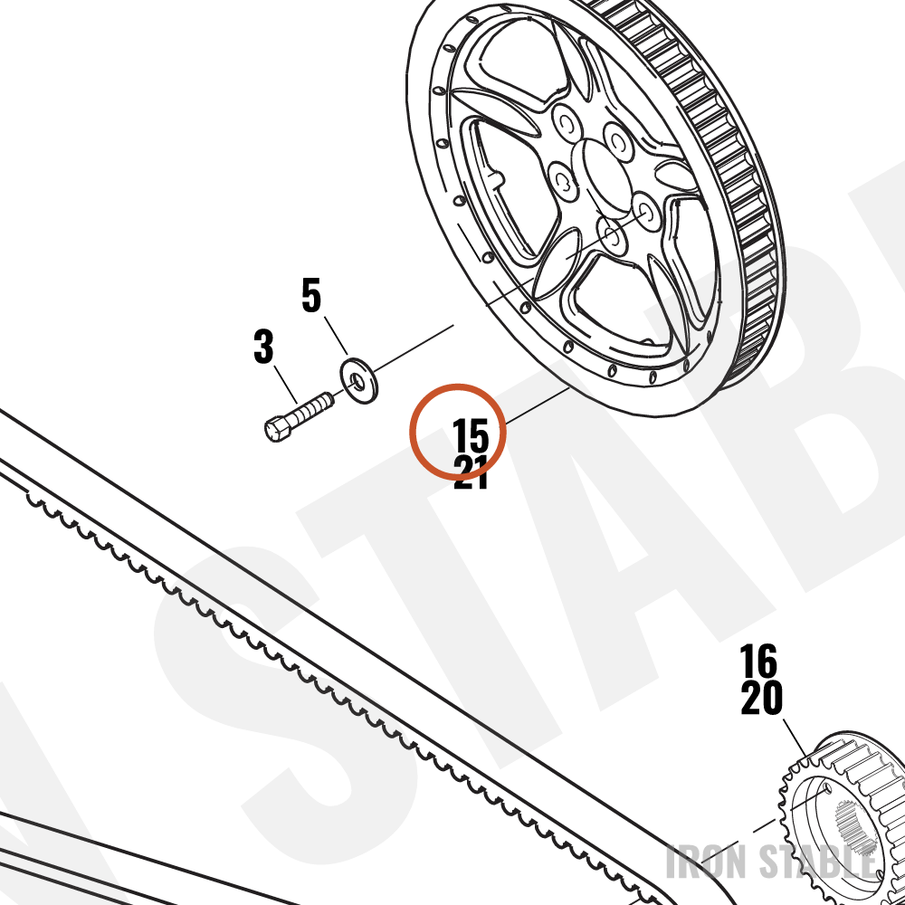 Harley-Davidson Sprocket, 68t/Blk/Fnl Drv