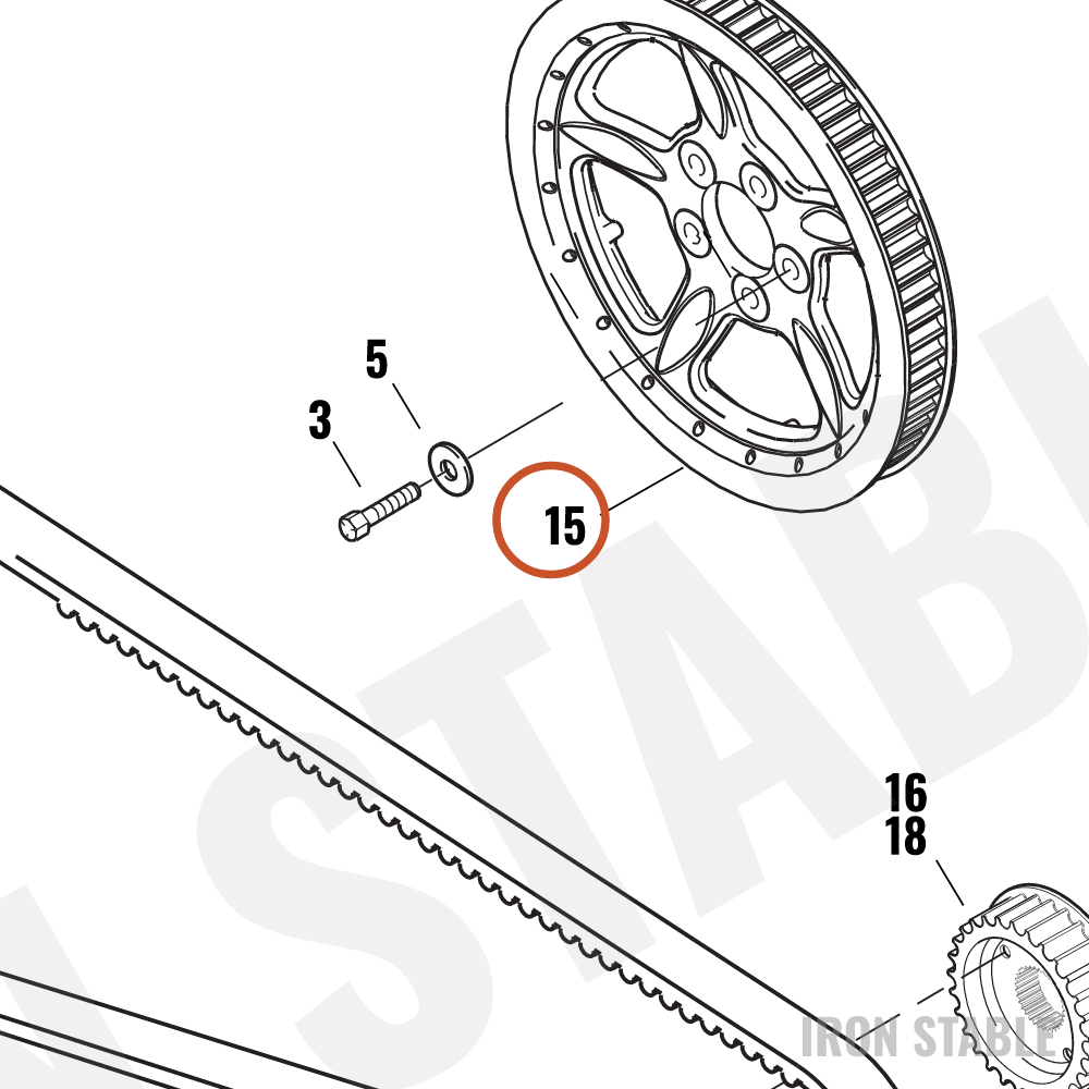 Harley-Davidson Mach, Sprocket, Fnl Drv, 68t/Blac