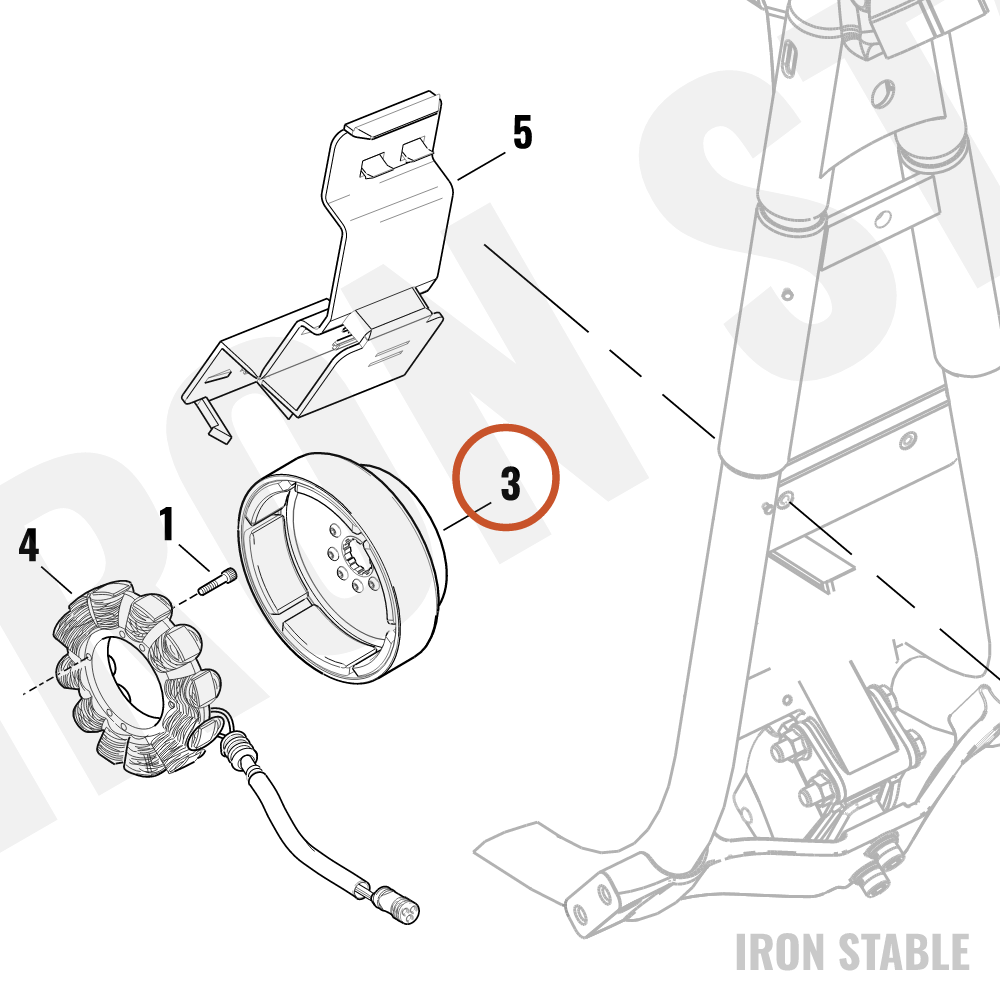 Harley-Davidson Sprocket, Engn, Rotor Cover & Ma