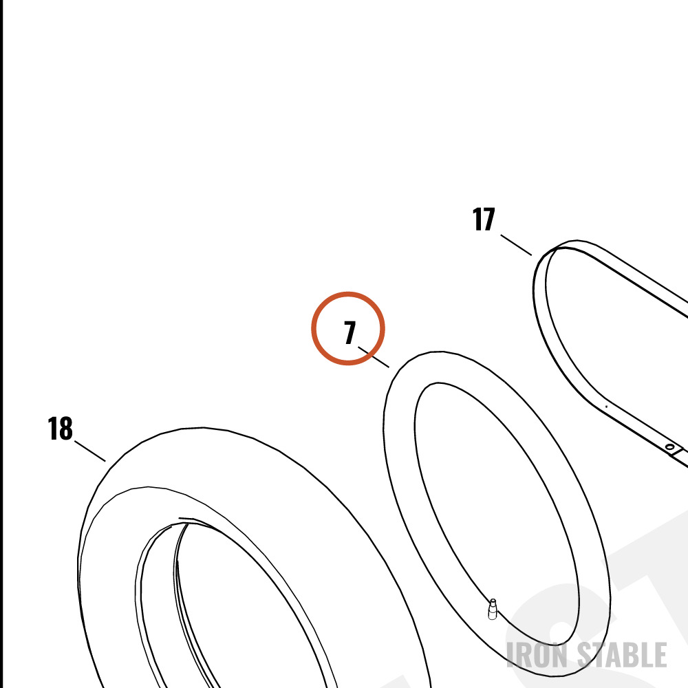 Harley-Davidson Inr-Tube, 16 In, Mich, Offvlv(Po)