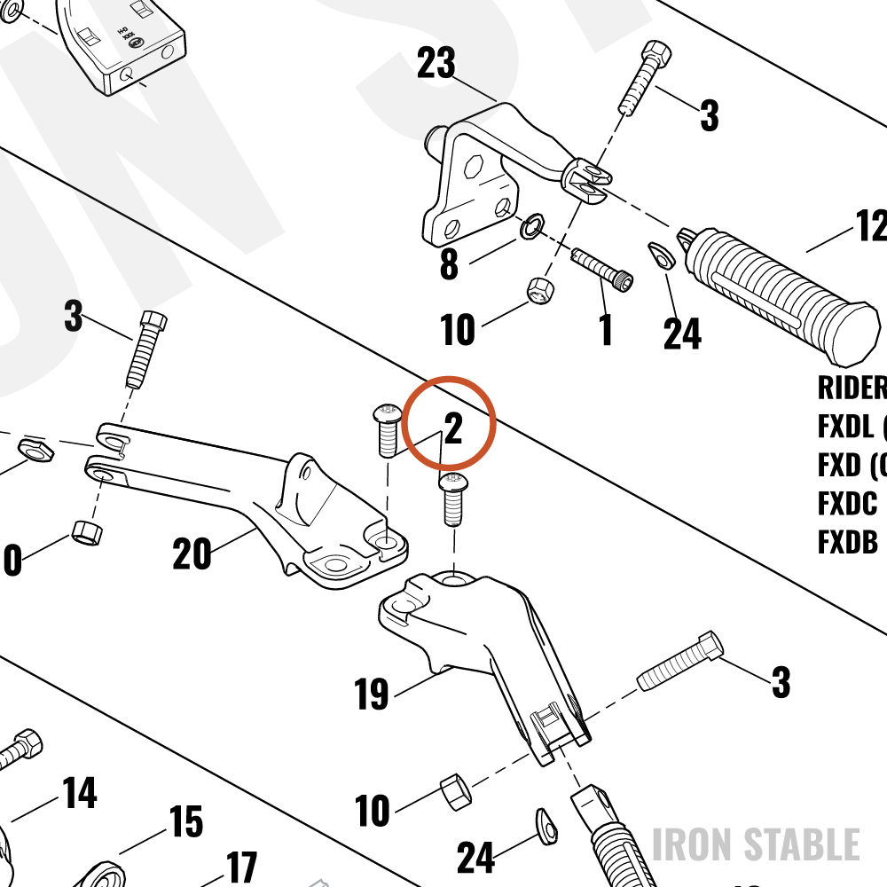 Harley-Davidson Screw, Button Head Torx