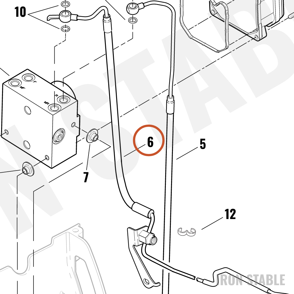 Harley-Davidson Brake Line, Rr M/C-To-Abs Unit