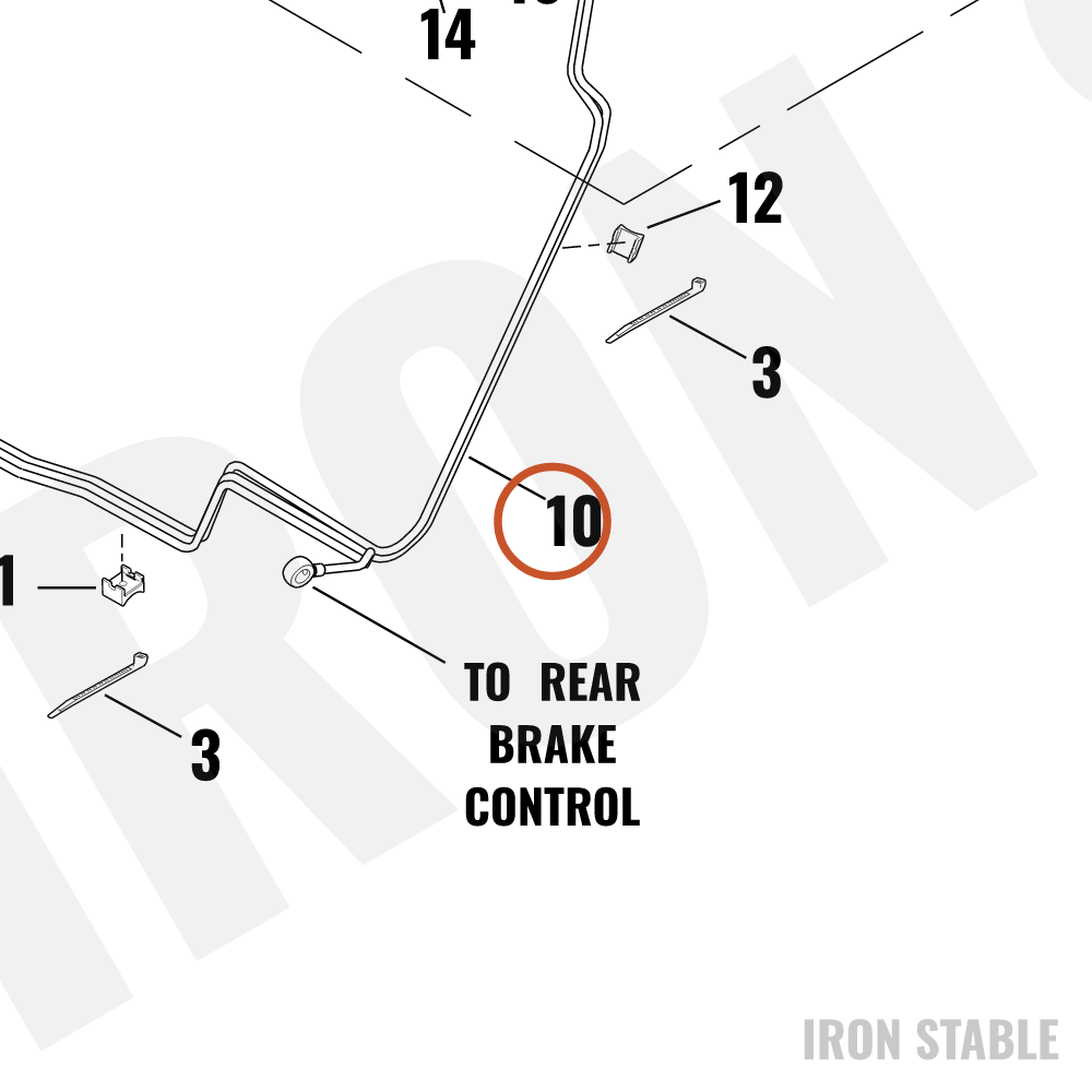 Harley-Davidson Brake Line, Rear, Abs