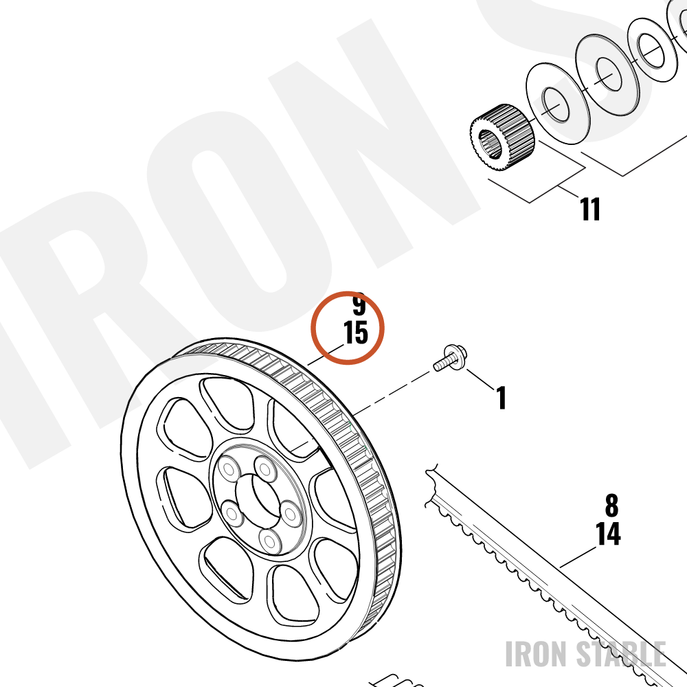 Harley-Davidson Mach, Sprocket Assembly, 64t, Fnl Drv/