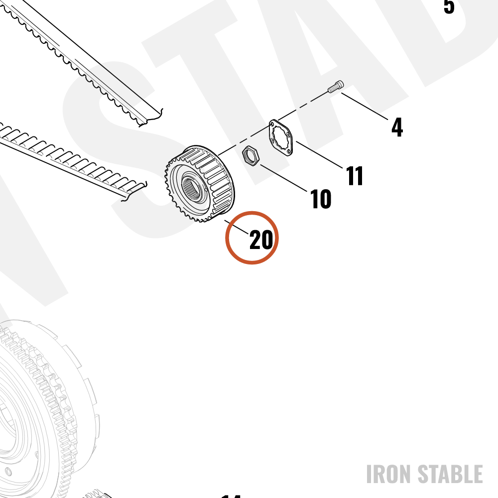Harley-Davidson Sprocket, 32t/Trans Belt Drv