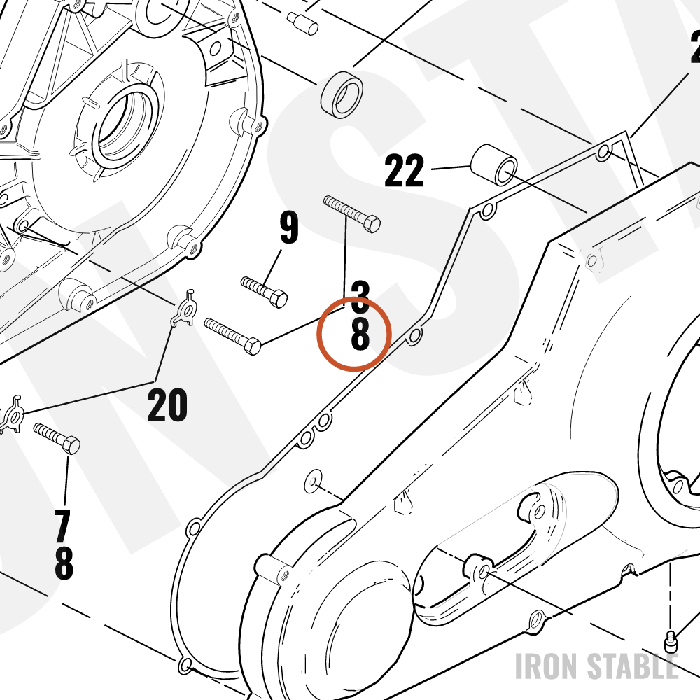 Harley-Davidson Screw, Hex Cap