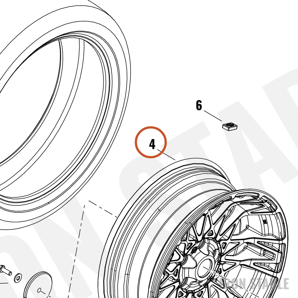 Harley-Davidson Whl, Rr, S/14spk, Slr/Cc, Med, 18x7