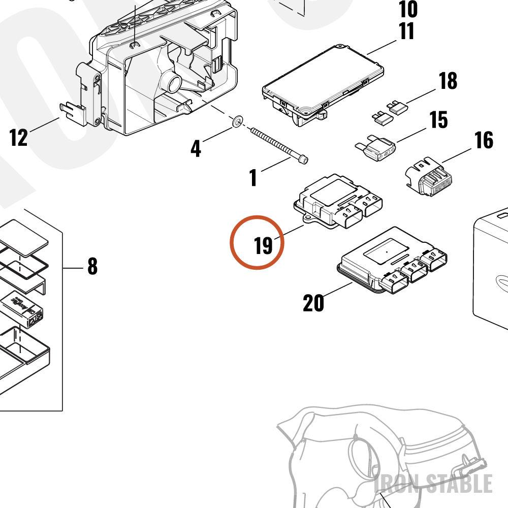 Harley-Davidson Module, Electc Cont, X