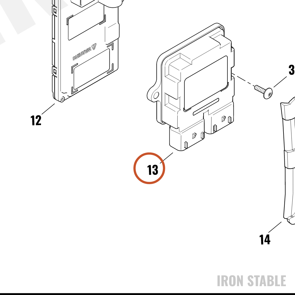 Harley-Davidson Module, Electc Cont, Blank, Ferma
