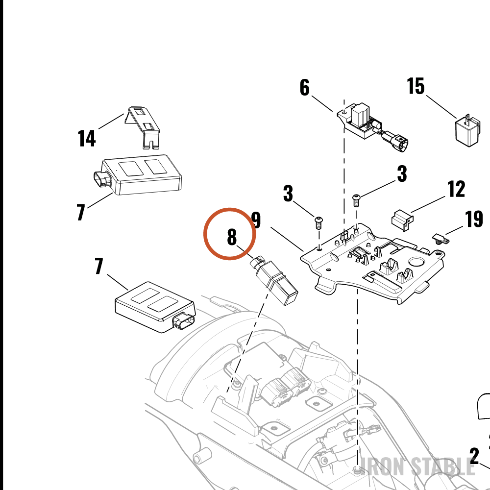 Harley-Davidson Module, Scty Sys Cont, Ant Mdl