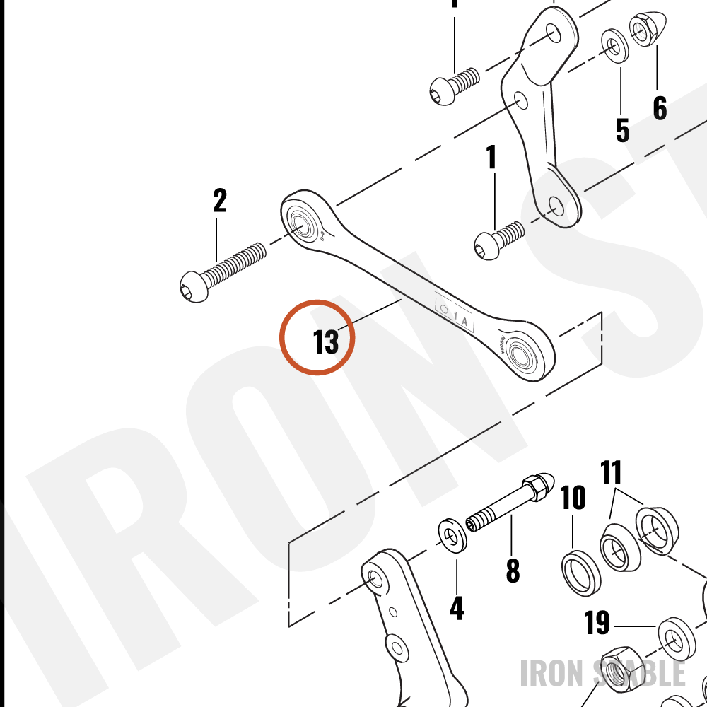 Harley-Davidson Reaction Link, Brake, Black