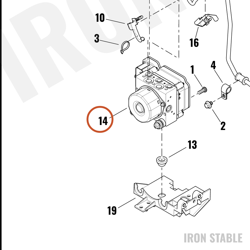 Harley-Davidson Control Unit, Abs Hydr, Svce