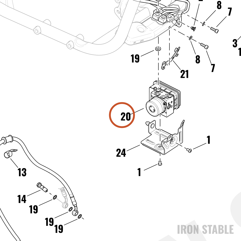 Harley-Davidson Control Unit, Abs Serv, Assembly, Svc