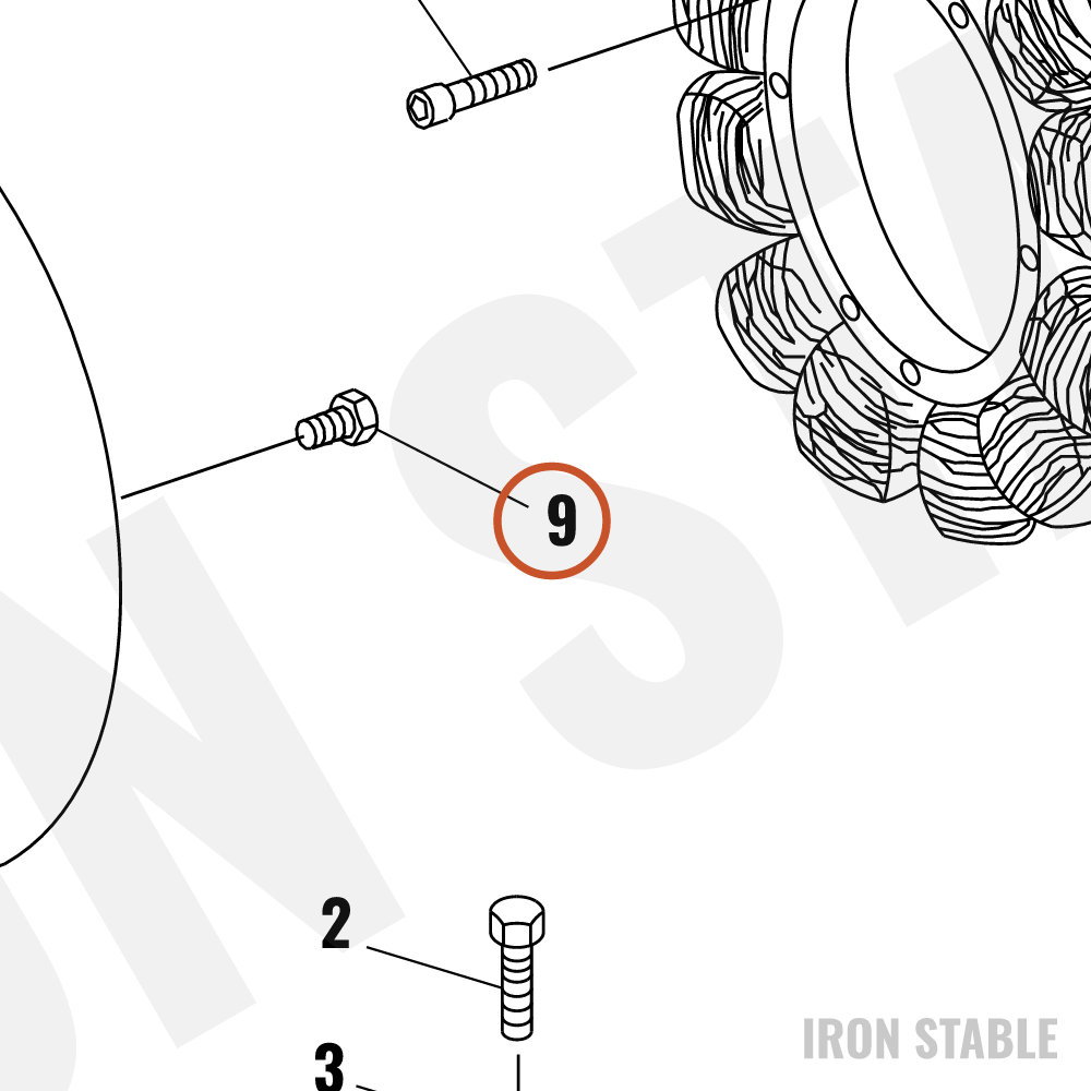 Harley-Davidson Screw, Cust, Flat, Hex Sckt/Lock