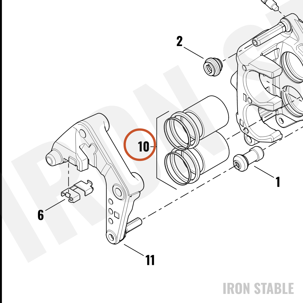 Harley-Davidson Brake Piston, Front, 34mm, Xl