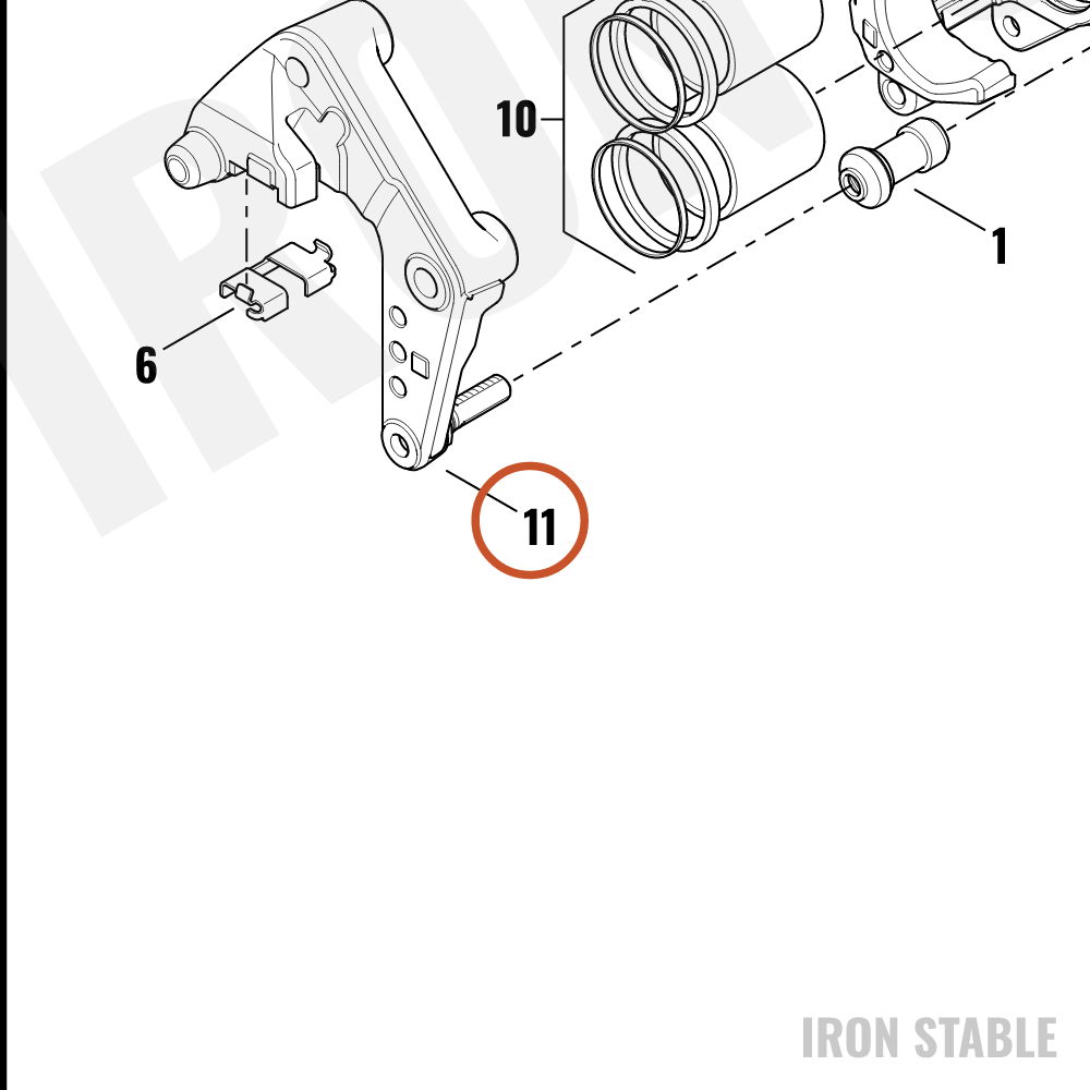 Harley-Davidson Bracket Assembly, Lh/Slvr, Brake Cali