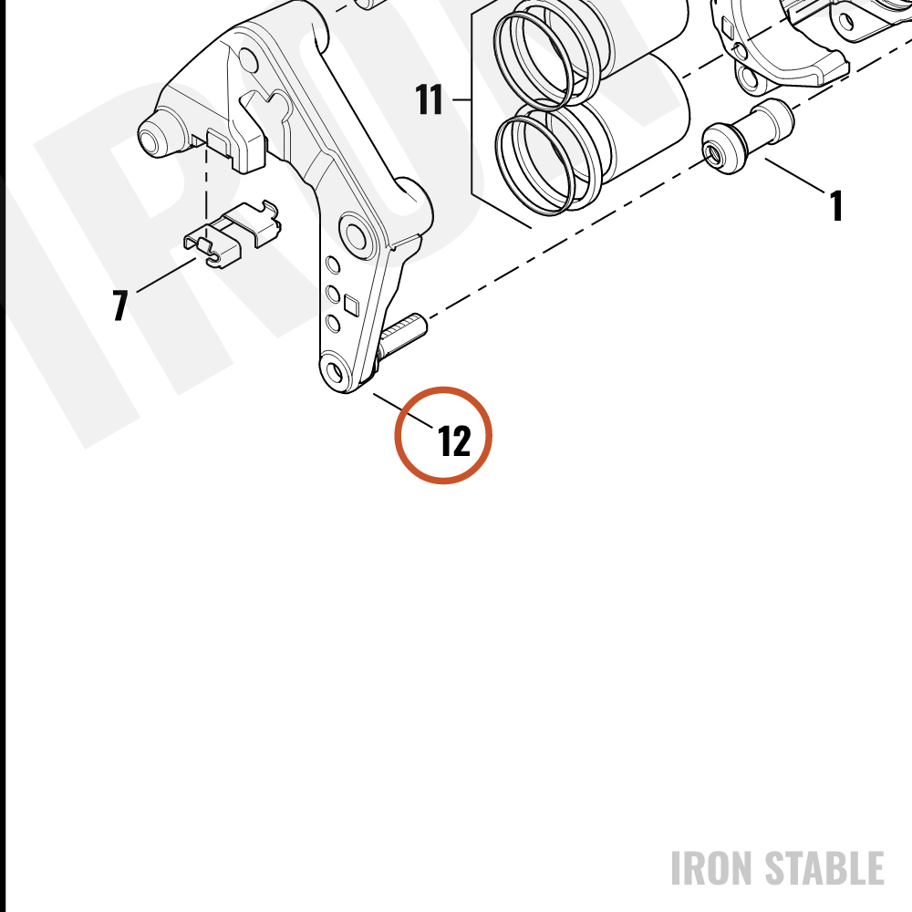 Harley-Davidson Bracket Assembly, Lh/Blk, Brake Calip