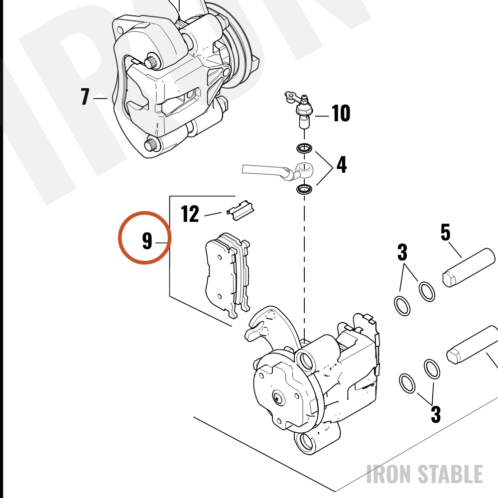 Harley-Davidson Brake Pad Kit, Rr