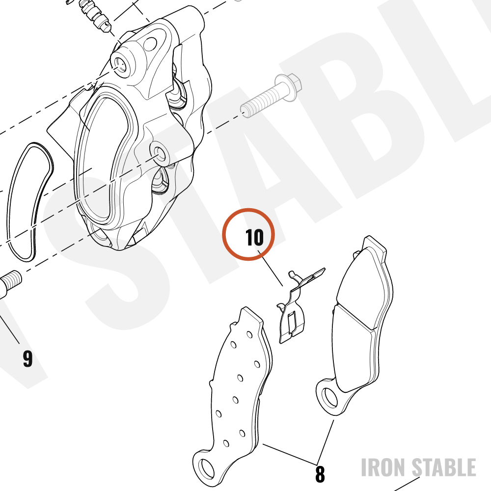 Harley-Davidson Spring, Anti-Rattle, Caliper