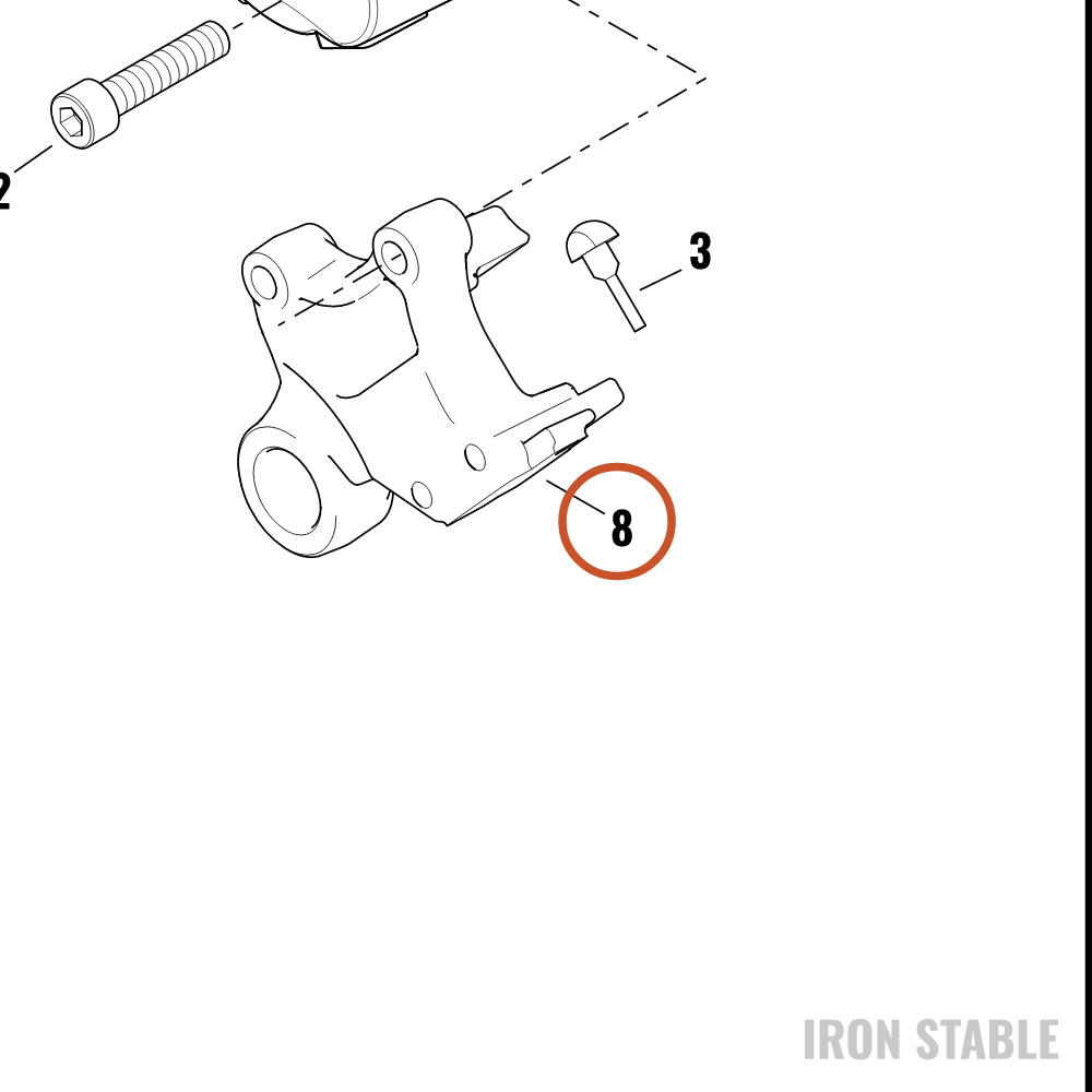 Harley-Davidson Brake Caliper Sub-Component, X