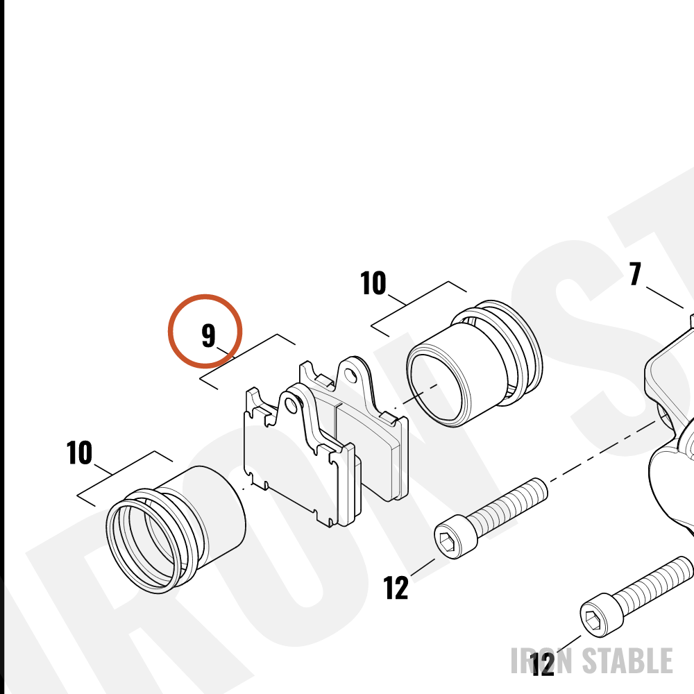 Harley-Davidson Brake Pad Kit, Rr, Xl