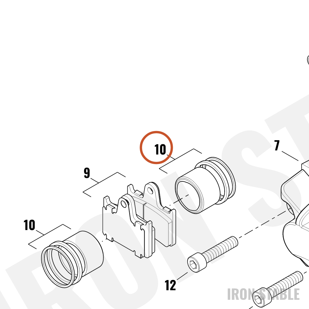 Harley-Davidson Piston Kit, Rr Brake Caliper, Xl