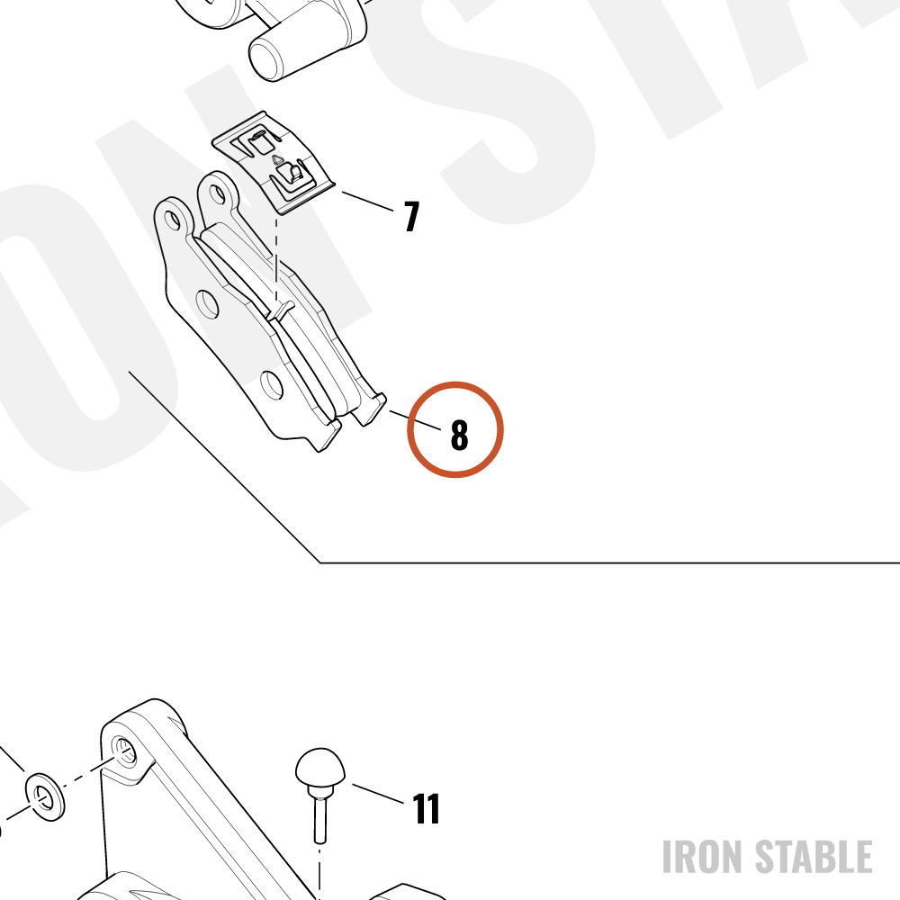 Harley-Davidson Pad, Brake, X