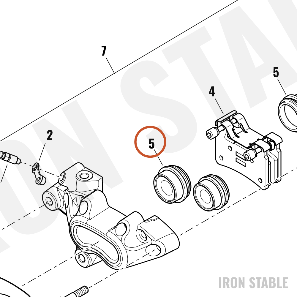 Harley-Davidson Piston Set, Brake Caliper, X