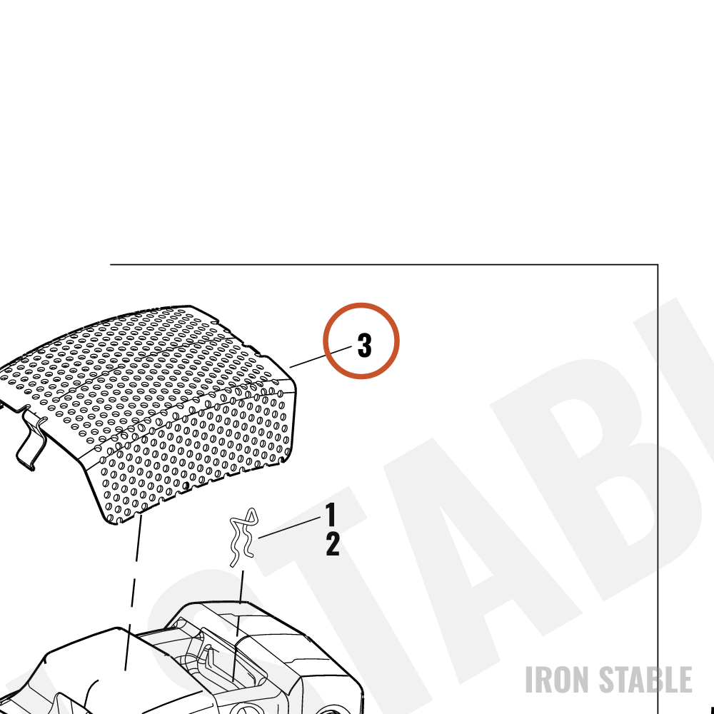 Harley-Davidson Cover, Caliper, Front-Black