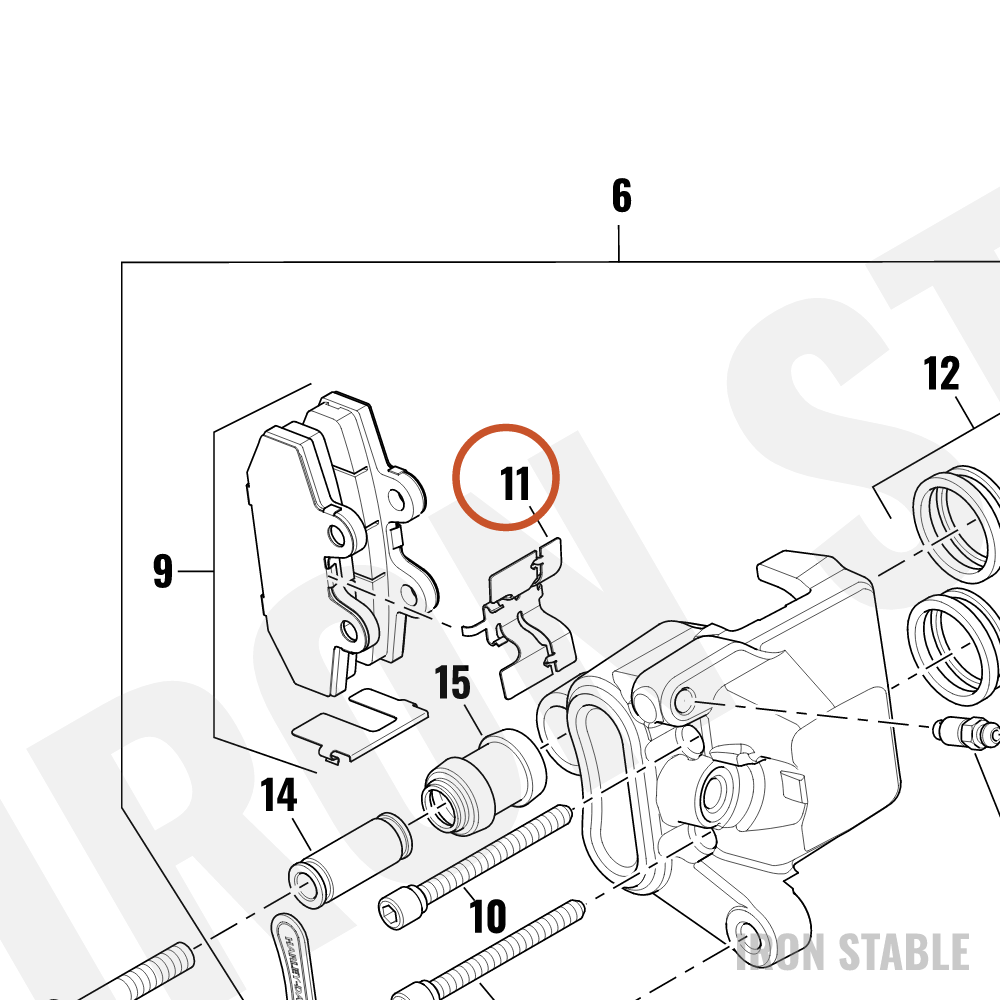 Harley-Davidson Spring, Brake Pad Retg, Rear