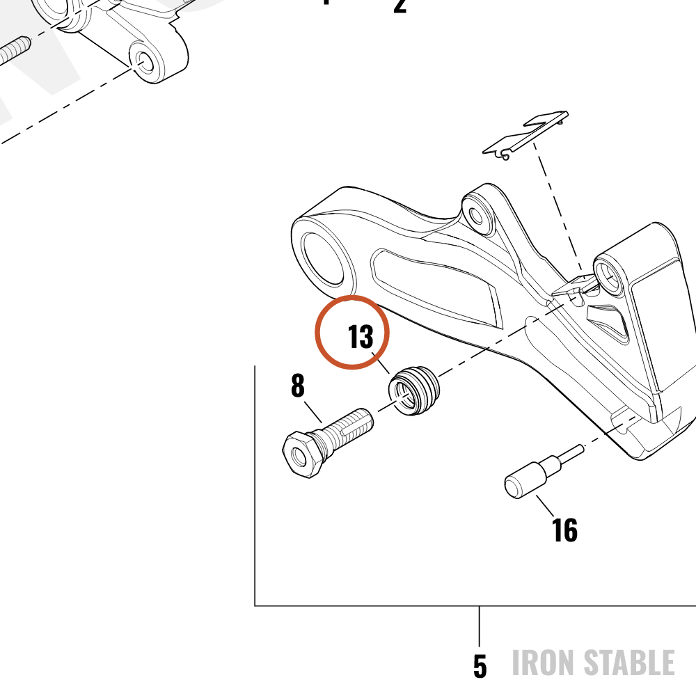 Harley-Davidson Brake Caliper Sub-Component, Dust Cov
