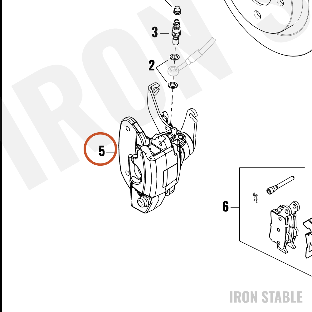 Harley-Davidson Caliper, Brake, Assembly, Lh/Rr
