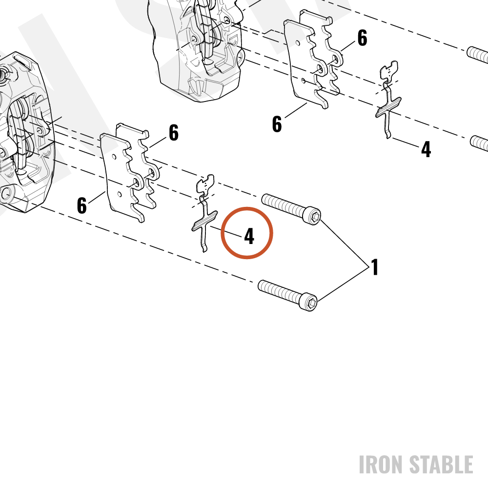 Harley-Davidson Spring, Brake Pad Retg, Front