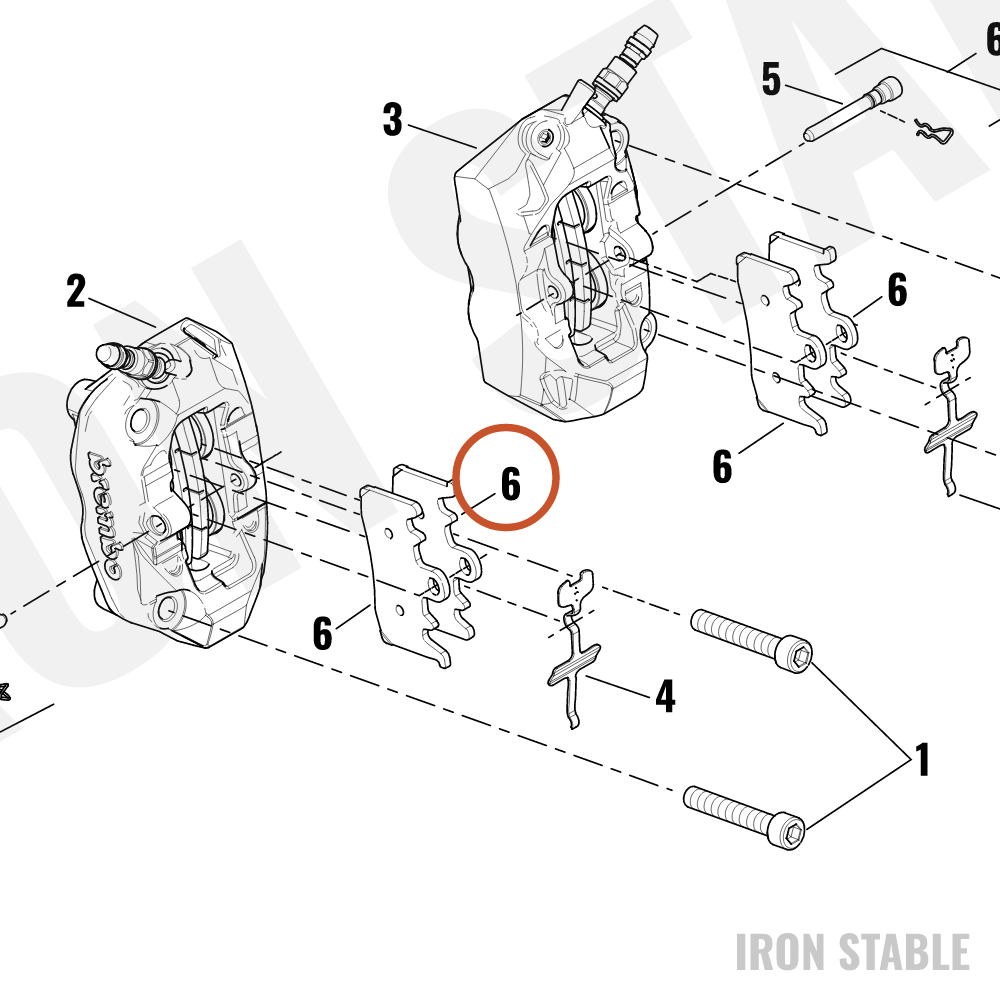 Harley-Davidson Pad, Brake, Front