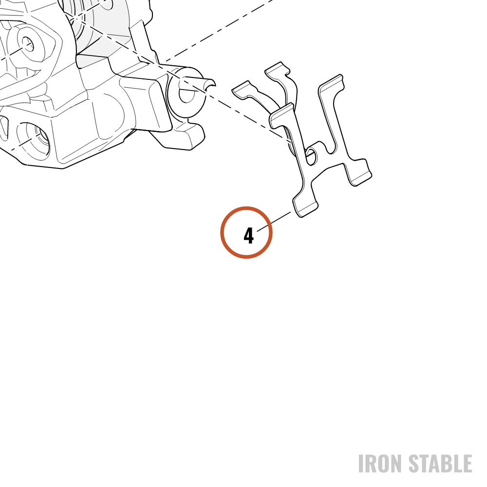 Harley-Davidson Spring, Brake Pad Retg, Rear