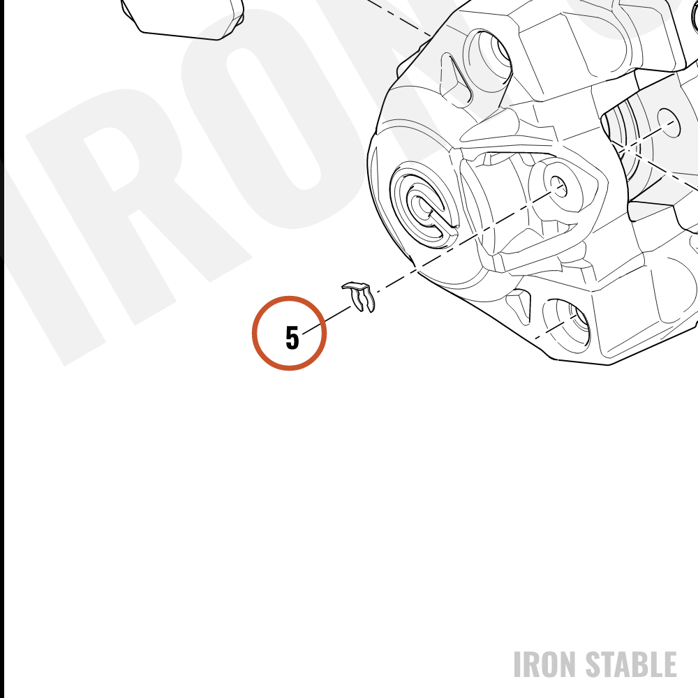 Harley-Davidson Pin, Brake Pad, Kit, Rear