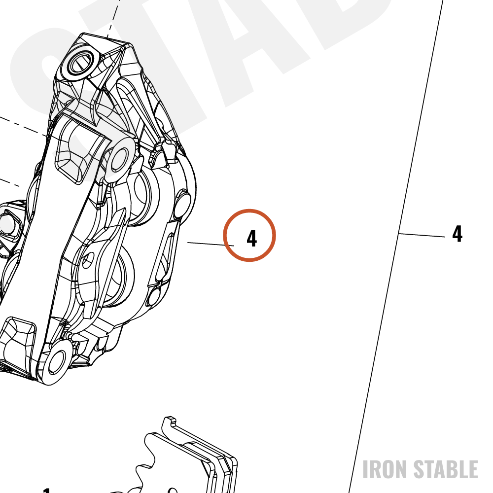 Harley-Davidson Caliper, Brake, Fr Lh