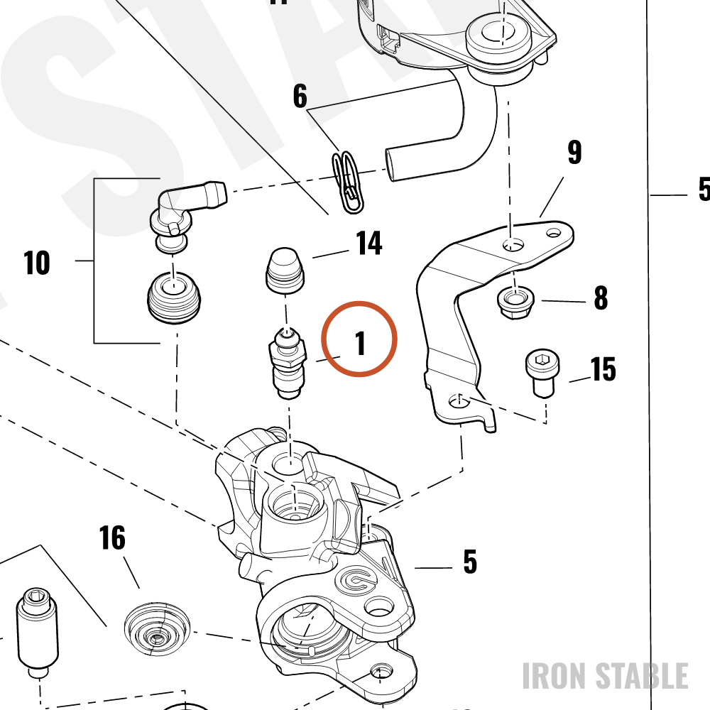 Harley-Davidson Screw, Brake Bldr, M10