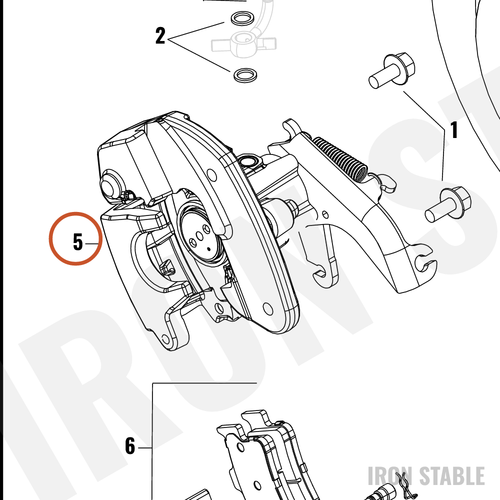 Harley-Davidson Caliper, Brake, Assembly, Rh/Rr