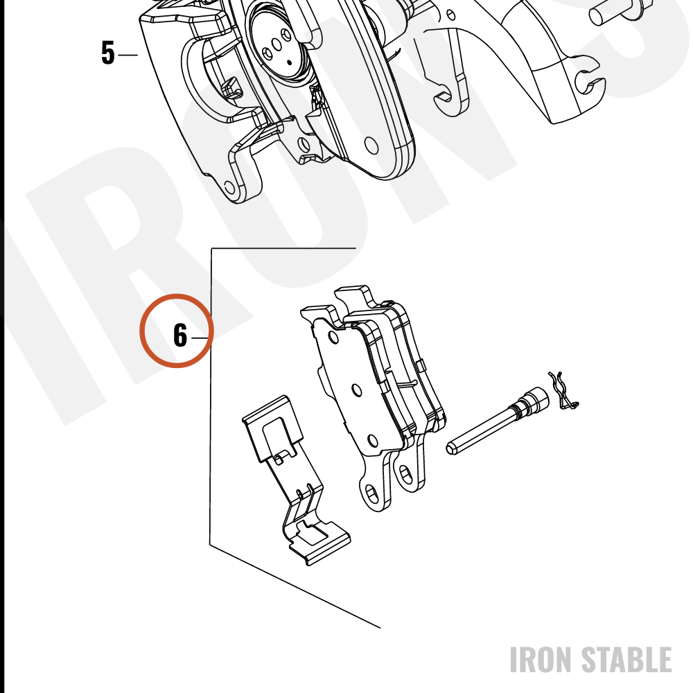 Harley-Davidson Pad, Brake, Assembly