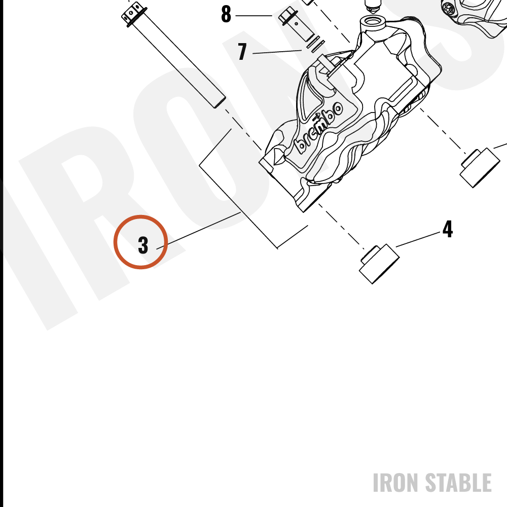 Harley-Davidson Caliper, Brake, Rh, 131rr