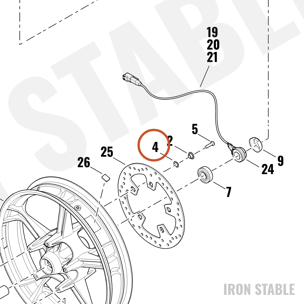 Harley-Davidson Spring, Front Rotor