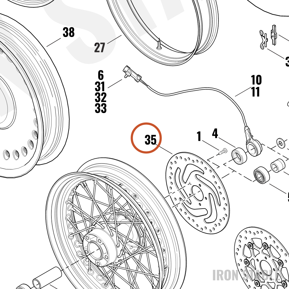 Harley-Davidson Rotor, Brake, X