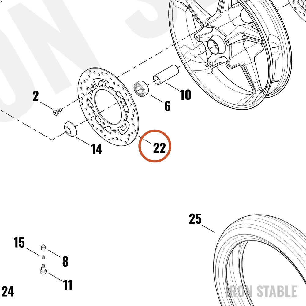 Harley-Davidson Rotor, Brake, Fr, Chrome, Rh