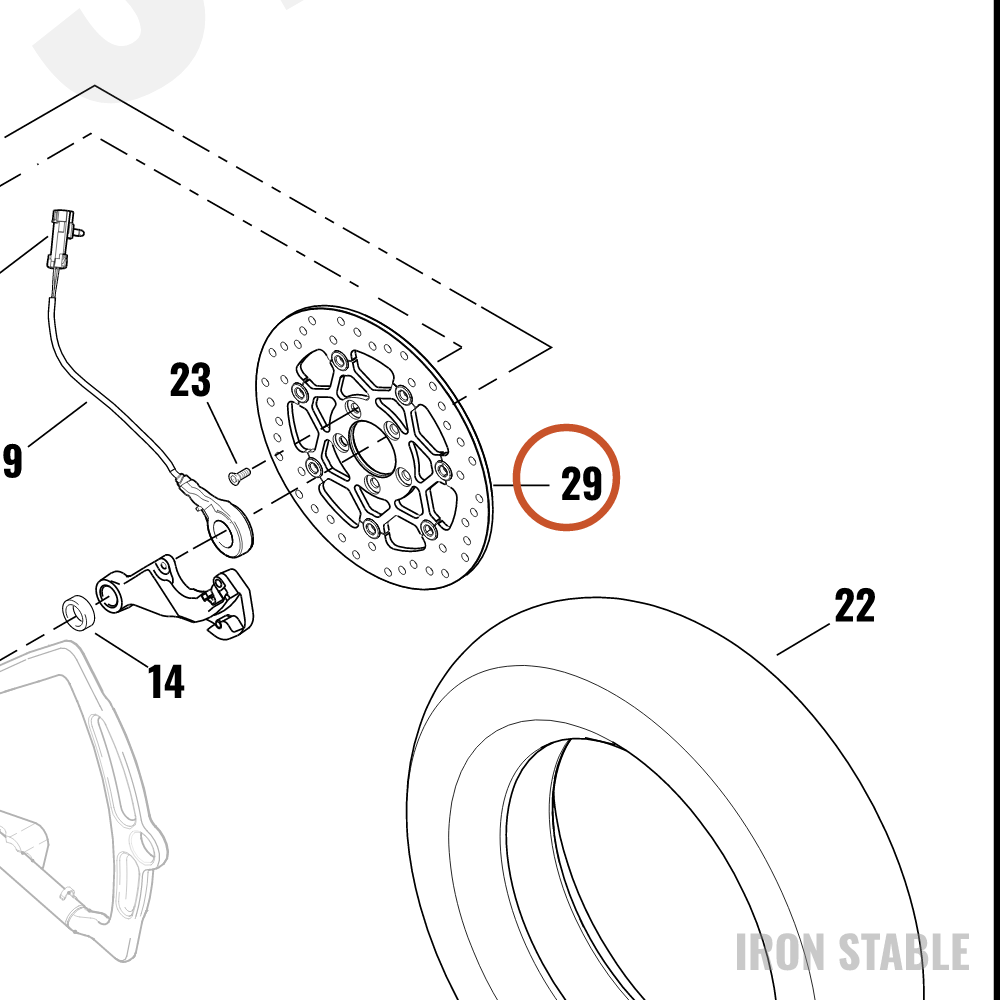 Harley-Davidson Rotor, Brake, X