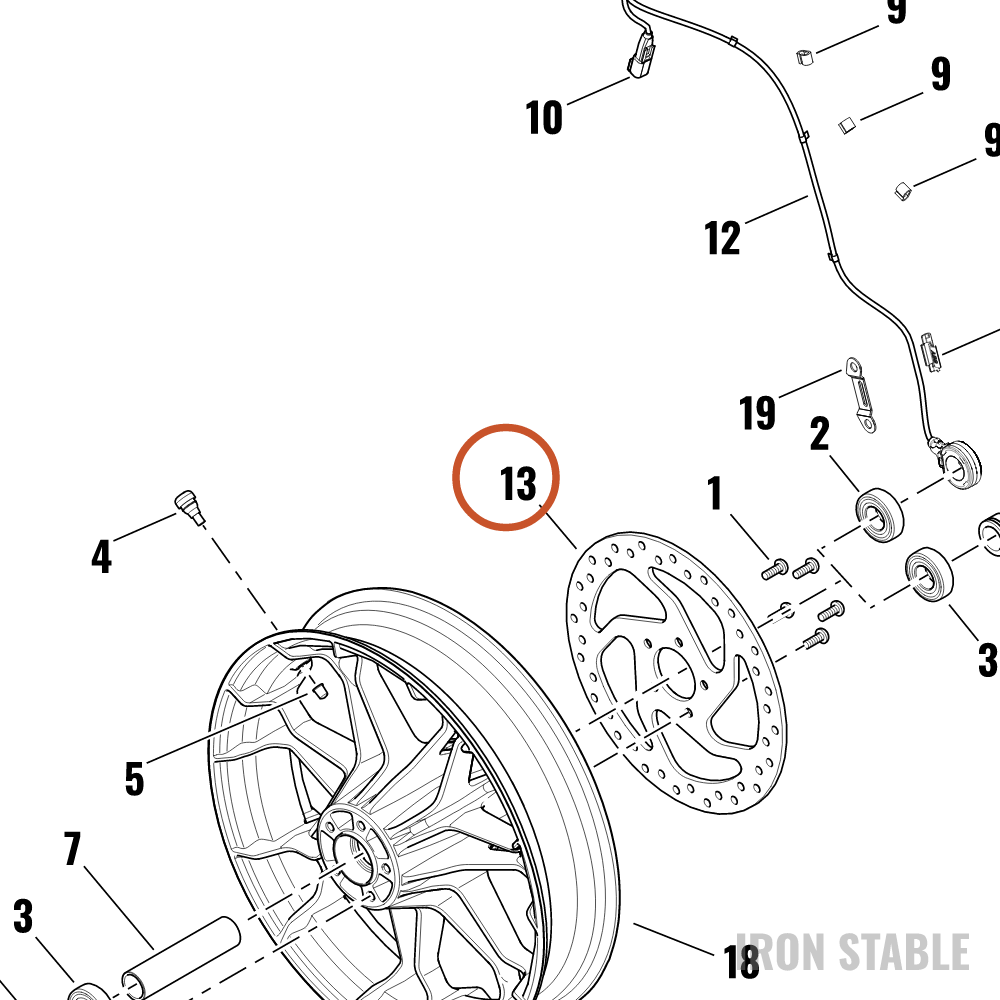 Harley-Davidson Brake Rotor, Front